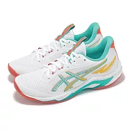Asics 排球鞋 Netburner Ballistic FF 4 女鞋 男鞋 白 綠 一期一會系列 亞瑟士 1052A090960 23.5cm WHITE/SEA GLASS