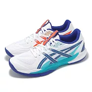 Asics 羽球鞋 Powerbreak FF 男鞋 白 藍 一期一會 支撐 室內運動 羽排鞋 亞瑟士 1071A121960 27cm WHITE/ASICS BLUE