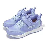 Fila 慢跑鞋 J825Z 大童 中童 小朋友 紫 白 魔鬼氈 運動鞋 斐樂 2J825Z933 20cm PURPLE/WHITE