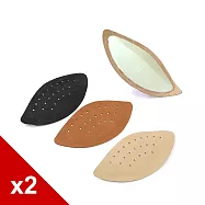 糊塗鞋匠 優質鞋材 H14 10mm豚皮足弓墊 2雙 A03黑色