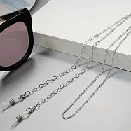 seoul show首爾秀 鏤空愛心圈兩用口罩掛繩鏈墨鏡平光眼鏡鍊老花近視防丟鍊 銀色