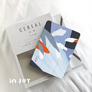 INJOYmall for iPad Pro12.9 2022 系列 Smart cover皮革平板保護套 附筆槽 洋溢夏日氣息款 Pro12.9 2022(外筆槽)