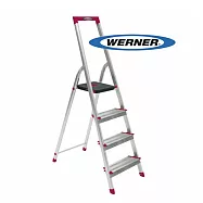 美國 Werner 穩耐安全梯 L234R-5 鋁合金寬踏板4階梯 大平台 鋁梯 A字梯 梯子 /個 (出貨後即無法退換貨，請下單確認好尺寸規格)