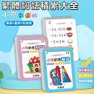 子玄 繁體卡 中文字詞語積累 大全卡必考形容詞動詞量詞彩圖