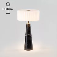 【義大利UBIQUA】Blok 雲岩奢華風USB充電式檯燈- 岩紋黑