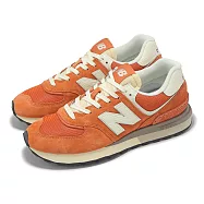 New Balance NB 休閒鞋 574 男鞋 女鞋 橘 米 麂皮 情侶鞋 經典 NB U574LGRO-D 25cm ORANGE/BEIGE