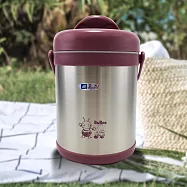 源味二層高真空304不鏽鋼提鍋-2.0L-1入 莫藍迪粉