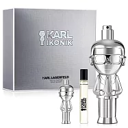 Karl Lagerfeld卡爾·拉格斐 時尚大帝極光銀男性淡香精禮盒(淡香精100ml+隨行香氛7.5ml+小香4.5ml)-贈隨機紙袋