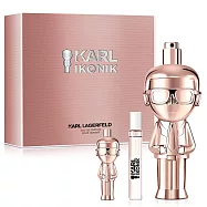 Karl Lagerfeld卡爾·拉格斐 時尚大帝流光金女性淡香精禮盒(淡香精100ml+隨行香氛7.5ml+小香4.5ml)-贈隨機紙袋