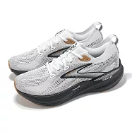 Brooks 慢跑鞋 Glycerin GTS 22 男鞋 白 灰 甘油GTS系列 回彈 緩衝 路跑 運動鞋 1104461D135 27.5cm WHITE/GREY/BLACK