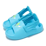 adidas 涼鞋 adiFom Adilette I 小童 小朋友 藍 魔鬼氈 涼拖鞋 愛迪達 JP5531 12cm SKYRUS/FTWWHT