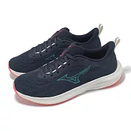 Mizuno 慢跑鞋 Enerzy Runnerz 2 女鞋 藍 白 緩衝 輕量 運動鞋 美津濃 K1GA2511-21 24cm NAVY/WHITE