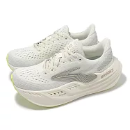 Brooks 慢跑鞋 Glycerin Max 女鞋 米白 灰 甘油極致系列 厚底 氮氣中底 緩衝 運動鞋 1204361B115 24cm COCONUT/ALLOY/ROSE