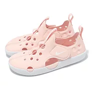 Nike 涼鞋 Sunray Protect 4 PS 中童 童鞋 粉紅 魔鬼氈 休閒鞋 HF6277-600 22cm ECHO PINK/WHITE