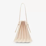 W&J繩結款|Pavi studio 泰國新銳設計師.時尚W&J純色包.簡約設計.大容量.摺疊肩背包.100%總代理 J款杏仁色