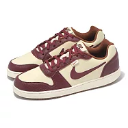 Nike 休閒鞋 Ebernon Low PREM 男鞋 卡其 紅 皮革 復古 IB4644-261 26.5cm KHAKI/RED