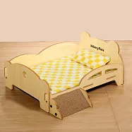 Mamy Pets 木製小犬專屬小床組。小犬私享空間。瓦楞抓板床單B組