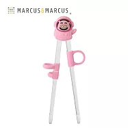 【MARCUS&MARCUS】動物樂園幼兒訓練學習筷含盒-粉紅豬