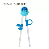 【MARCUS&MARCUS】動物樂園幼兒訓練學習筷含盒-河馬