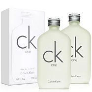 Calvin Klein 凱文克萊 CK One 中性淡香水(200ml)X2入