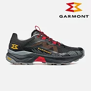 GARMONT 男款 低筒越野疾行健走鞋 9.81 Engage 002981 (S05025)|黃金大底 疾速健行 越野跑 Megagrip UK8.5 黑-橘
