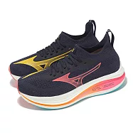 Mizuno 慢跑鞋 Neo Zen 男鞋 藍 橘 緩衝 路跑 運動鞋 美津濃 J1GC2591-55 29cm BLUE/ORANGE/WHITE