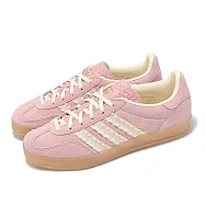 adidas 休閒鞋 Gazelle Indoor W 女鞋 粉紅 麂皮 膠底 復古 德訓鞋 愛迪達 JS1413 23.5cm WONMAU/CREWHT/GUM3