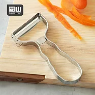 【日本霜山】不鏽鋼斜口削皮刀/刮皮器