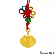 Disney迪士尼系列金飾 青梅竹馬黃金胖鎖-0.5錢 送黃鋼項鍊