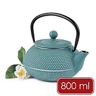 《EXCELSA》義大利 Oriented鑄鐵濾茶壺 | 茶具 煮茶壺 日式茶壺 燒水壺 鑄鐵茶壺 - 綠松石800ml - 綠松石800ml