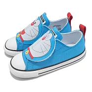 Converse 休閒鞋 Chuck Taylor All Star 1V 小童 小朋友 白藍 魔鬼氈 哆啦A夢 聯名 A15794C 15.5cm BLUE/WHITE