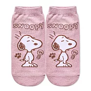 【ONEDER 旺達棉品】史努比直版襪 Snoopy親子襪 台灣製棉襪女襪- 粉(15-22) SN-A505
