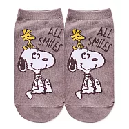 【ONEDER 旺達棉品】史努比直版襪 Snoopy親子襪 台灣製棉襪女襪- 藕(15-22) SN-A506