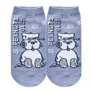 【ONEDER 旺達棉品】史努比直版襪 Snoopy親子襪 台灣製棉襪女襪- 灰藍(15-22) SN-A508