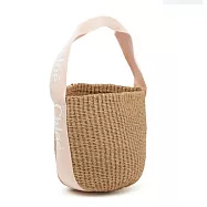 Chloe Mifuko草編包- 粉色