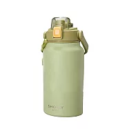 【SHOTAY】316不鏽鋼大容量雙飲手提保溫瓶1300ml 綠色