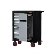 【SHUTER 樹德】工具車-已組裝 黑身灰抽 /組 TC-H25