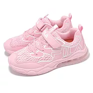 Fila 慢跑鞋 J805Z 大童 中童 小朋友 粉紅 白 魔鬼氈 運動鞋 斐樂 3J805Z551 20cm PINK/WHITE