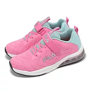 Fila 慢跑鞋 J808Z 大童 中童 小朋友 粉紅 白 魔鬼氈 運動鞋 斐樂 3J808Z538 20cm PINK/WHITE