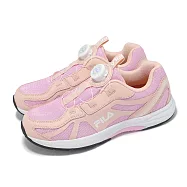 Fila 慢跑鞋 J815Z 大童 中童 小朋友 粉紅 白 旋鈕 運動鞋 斐樂 3J815Z251 22cm PINK/WHITE