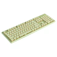 EWEADN 前行者 V3 有線鍵盤 靜音鍵盤 辦公鍵盤 巧克力鍵盤 注音 倉頡 -抹茶色/黃光