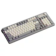 EWEADN 前行者 G98 炫光彩紅有線鍵盤 靜音鍵盤 辦公鍵盤 炫彩背光 注音 倉頡 -灰色