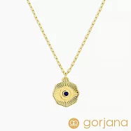 GORJANA 圓牌幸運項鍊 誕生石項鍊 紀念日/生日禮物 簡約百搭- 藍寶石