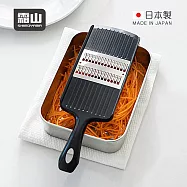【日本霜山】日本製雙向削菜板/刨絲器(2mm方形刀口款/附護手器)