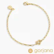 GORJANA 愛心幸運手鍊 誕生石手鍊 紀念日/生日禮物 簡約百搭- 白色拓帕石