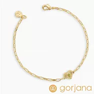 GORJANA 愛心幸運手鍊 誕生石手鍊 紀念日/生日禮物 簡約百搭- 橄欖石