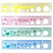 (顏色隨機出貨)15公分圓圈尺 60入