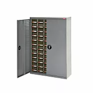 【SHUTER 樹德】五排 60格加門零件櫃 /組 A8V-560D