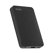 KooPin 8208 極簡風自帶線 Type-C 行動電源(5000mAh) 自帶線 Type-C USB -極簡黑
