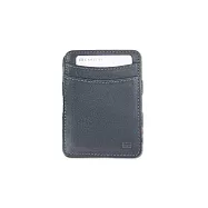 GARZINI 翻轉皮夾/零錢款/壓紋-四色可選(皮夾 錢包 短夾 卡夾 信用卡夾 名片) 藍色